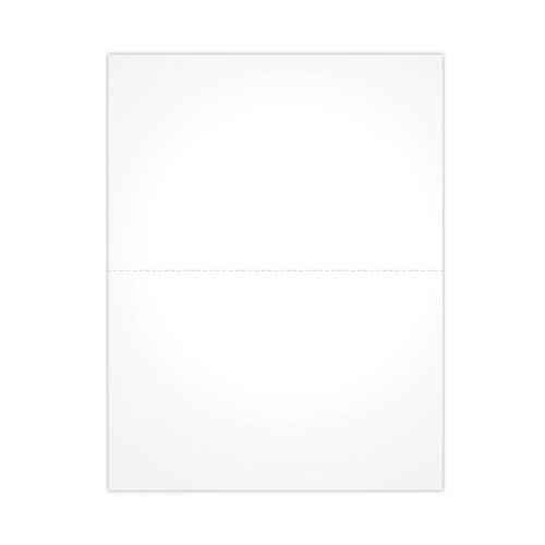 Blank Cut Sheets for W-2 Tax Forms, 2-Down Style, 8.5 x 11, White, 50/Pack