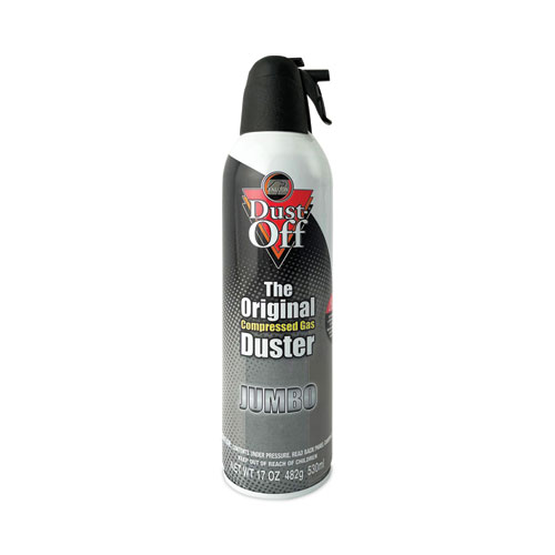 Disposable Compressed Air Duster, 17 oz Can, 2/Pack
