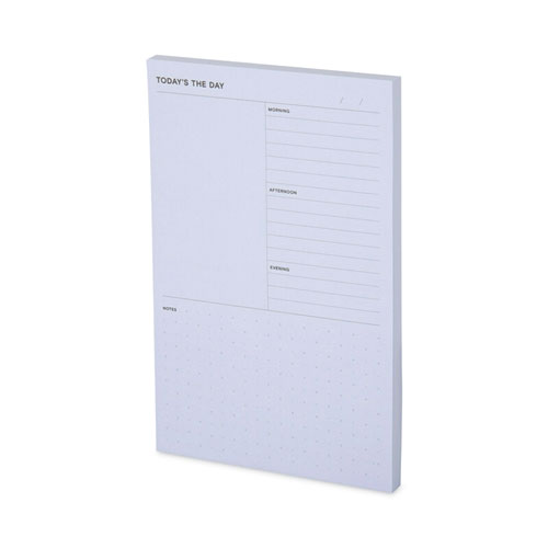 Image of Noted By Post-It® Brand Adhesive Daily Planner Sticky-Note Pads, Daily Planner Format, 4.9" X 7.7", Blue, 100 Sheets/Pad