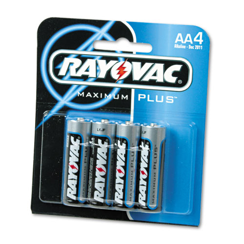 Rayovac® High Energy Premium Alkaline Battery, AA, 4/Pack