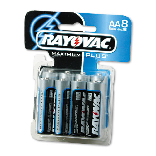 Rayovac® High Energy Premium Alkaline Battery, AA, 8/Pack