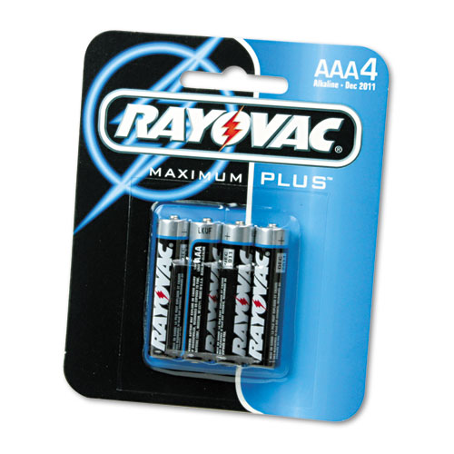 Rayovac® High Energy Premium Alkaline Battery, AAA, 4/Pack