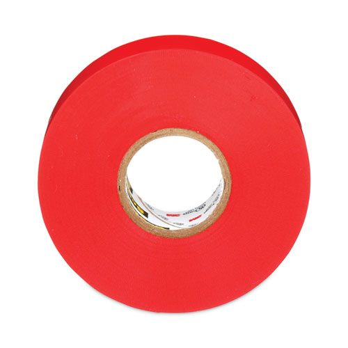 Scotch 35 Vinyl Electrical Color Coding Tape, 3" Core, 0.75" x 66 ft, Red