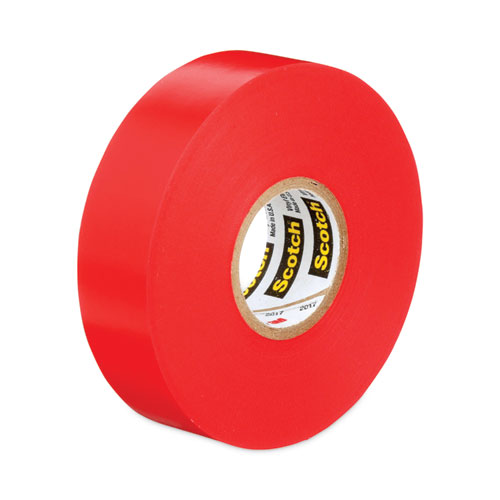 Image of 3M™ Scotch 35 Vinyl Electrical Color Coding Tape, 3" Core, 0.75" X 66 Ft, Red