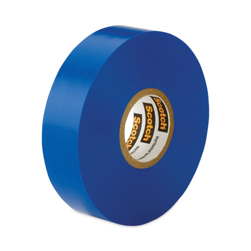 Image of 3M™ Scotch 35 Vinyl Electrical Color Coding Tape, 3" Core, 0.75" X 66 Ft, Blue