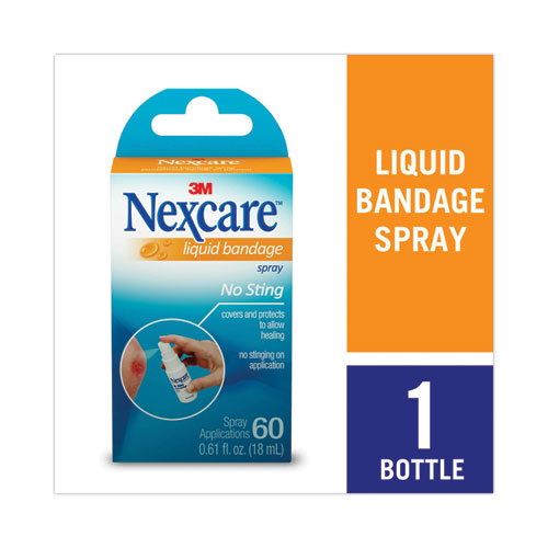 Image of 3M Nexcare™ No-Sting Liquid Bandage Spray, 0.61 Oz