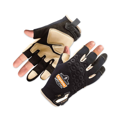 ProFlex 720LTR Heavy-Duty Leather-Reinforced Framing Gloves, Black, Medium, Pair, Ships in 1-3 Business Days