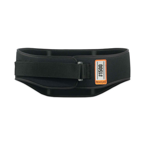 Image of Ergodyne® Proflex 1500 Weight Lifters Style Back Support Belt, X-Large, 38" To 42" Waist, Black, Ships In 1-3 Business Days