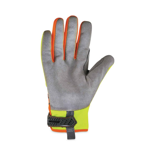 Image of Ergodyne® Proflex 812 Standard Mechanics Gloves, Lime, Small, Pair, Ships In 1-3 Business Days