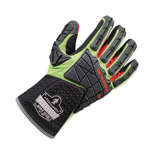ProFlex  925CR6 Performance Dorsal Impact-Reducing Cut Resistance Gloves, Black/Lime, XL, Pair, Ships in 1-3 Business Days