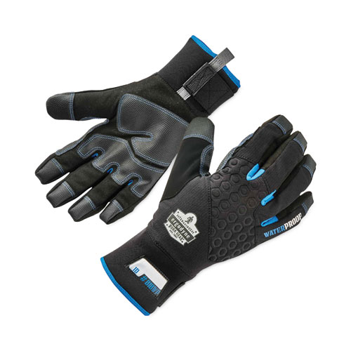 Ergodyne® Proflex 818Wp Thermal Wp Gloves With Tena-Grip, Black, 2X-Large, Pair, Ships In 1-3 Business Days