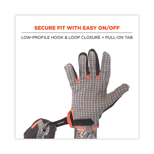 Image of Ergodyne® Proflex 821 Smooth Surface Handling Gloves, Black, X-Large, Pair, Ships In 1-3 Business Days