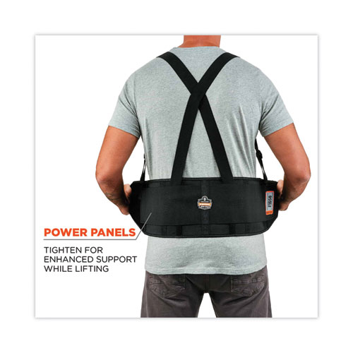 ProFlex 1650 Economy Elastic Back Support Brace, X-Small, 20" to 25" Waist, Black, Ships in 1-3 Business Days