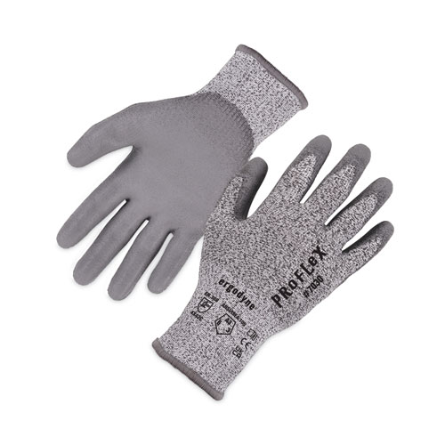 Ergodyne® Proflex 7030 Ansi A3 Pu Coated Cr Gloves, Gray, Medium, 12 Pairs/Pack, Ships In 1-3 Business Days