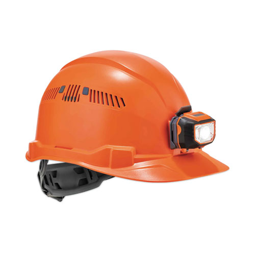 Image of Ergodyne® Skullerz 8972Led Class C Hard Hat Cap Style With Led Light, Orange, Ships In 1-3 Business Days