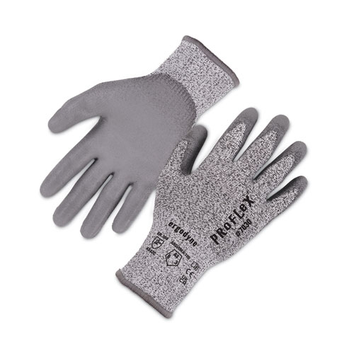 ergodyne® ProFlex 7030 ANSI A3 PU Coated CR Gloves, Gray, 2X-Large, 12 Pairs/Pack, Ships in 1-3 Business Days