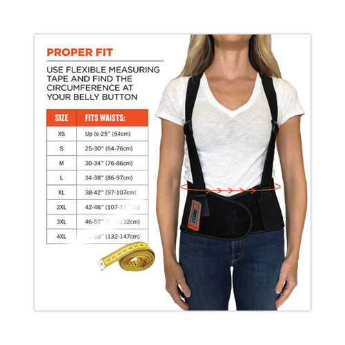 ProFlex 1100SF Standard Spandex Back Support Brace, X-Large, 38" to 42" Waist, Black, Ships in 1-3 Business Days