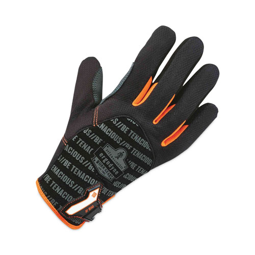 Image of Ergodyne® Proflex 810 Reinforced Utility Gloves, Black, Small, Pair, Ships In 1-3 Business Days