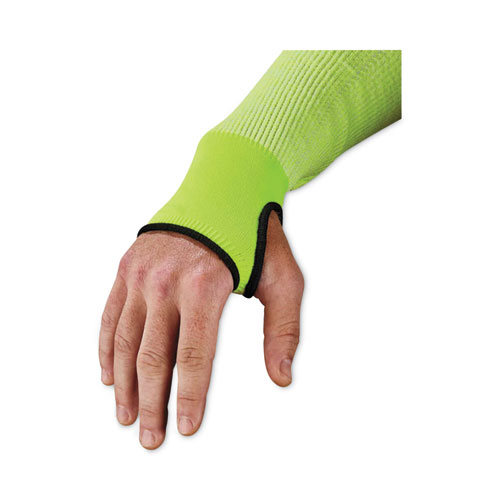 Image of Ergodyne® Proflex 7941-Pr Cr Protective Arm Sleeve, 18", Lime, Pair, Ships In 1-3 Business Days