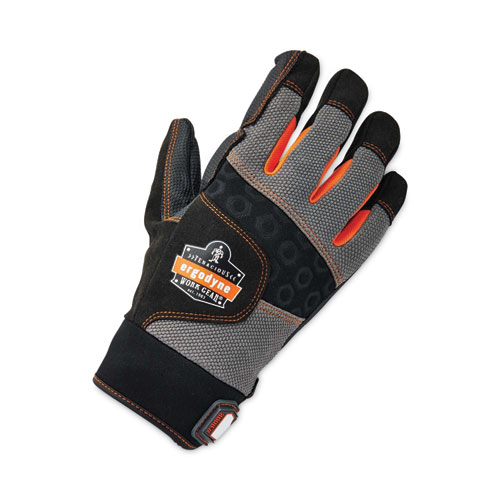 ProFlex 9002 Certified Full-Finger Anti-Vibration Gloves, Black, X-Large, Pair, Ships in 1-3 Business Days