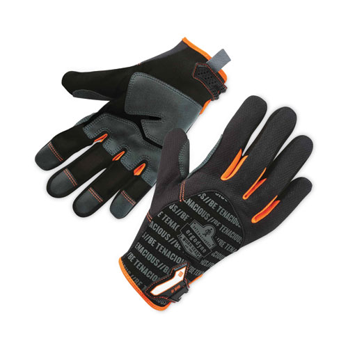Ergodyne® Proflex 810 Reinforced Utility Gloves, Black, Medium, Pair, Ships In 1-3 Business Days