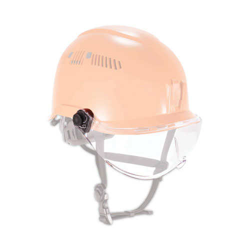 Image of Ergodyne® Skullerz 8991 Safety Helmet Visor, Polycarbonate, 6 X 12 X 4, Clear, Ships In 1-3 Business Days