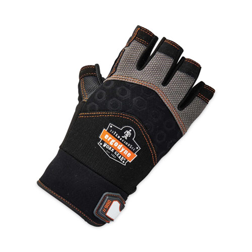 ProFlex 900 Half-Finger Impact Gloves, Black, Small, Pair, Ships in 1-3 Business Days