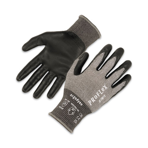 Ergodyne® Proflex 7072 Ansi A7 Nitrile-Coated Cr Gloves, Gray, X-Large, Pair, Ships In 1-3 Business Days