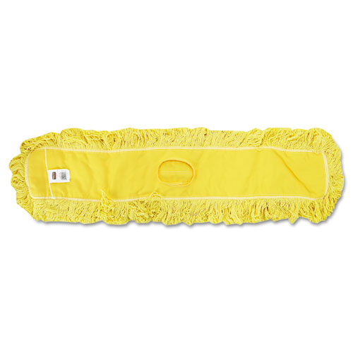 Rubbermaid Trapper Commercial Dust Mop, Looped-End Launderable, 5 x 48, Yellow