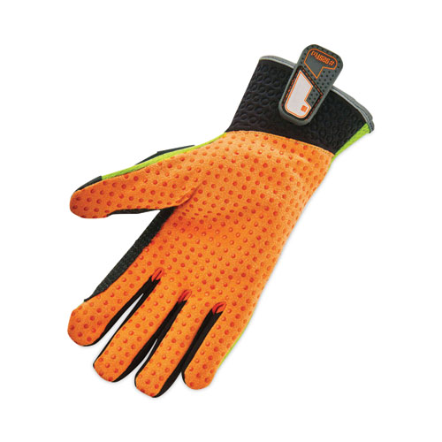 ProFlex 925F(x) Standard Dorsal Impact-Reducing Gloves, Black/Lime, 2X-Large, Pair, Ships in 1-3 Business Days