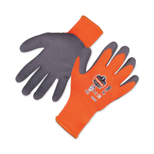 Ergodyne® Proflex 7401 Coated Lightweight Winter Gloves, Orange, 2X-Large, Pair, Ships In 1-3 Business Days