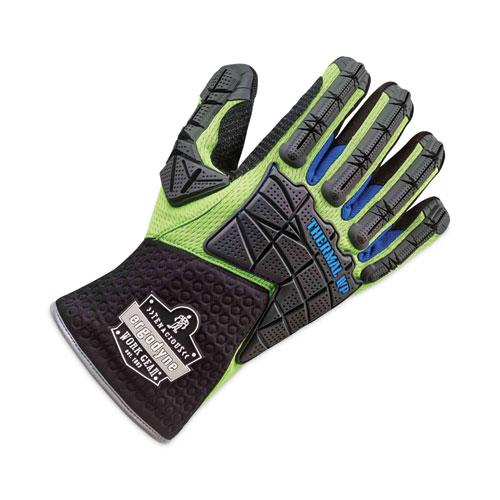 ProFlex 925WP Performance Dorsal Impact-Reducing Thermal Waterproof Gloves, Black/Lime, XL, Pair, Ships in 1-3 Business Days