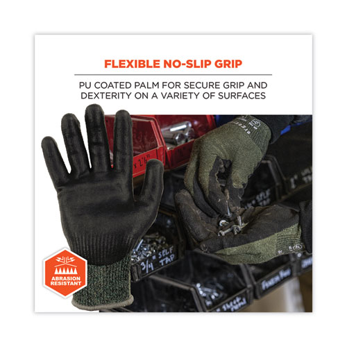 ProFlex 7070 ANSI A7 Nitrile Coated CR Gloves, Green, 2X-Large, 12 Pairs/Pack, Ships in 1-3 Business Days