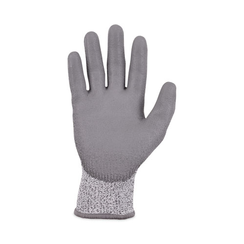 Image of Ergodyne® Proflex 7030 Ansi A3 Pu Coated Cr Gloves, Gray, Small, 12 Pairs/Pack, Ships In 1-3 Business Days
