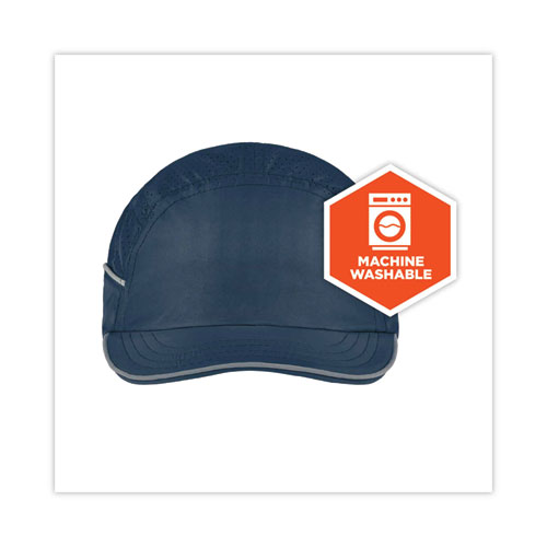 Image of Ergodyne® Skullerz 8955 Lightweight Bump Cap Hat, Short Brim, Navy, Ships In 1-3 Business Days