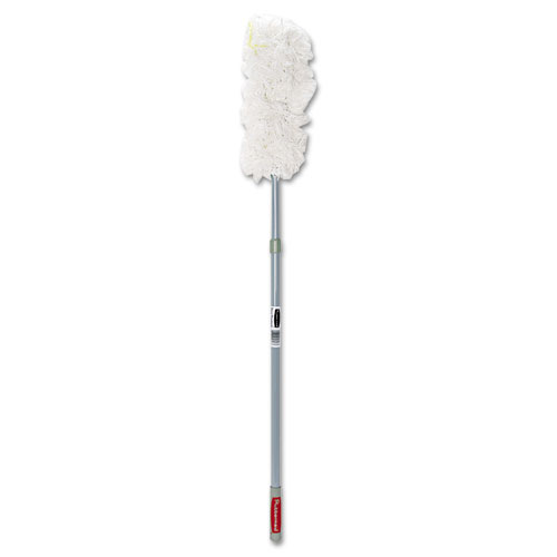 Rubbermaid® Commercial HiDuster Dusting Tool with Angled Launderable Head, 51" Extension Handle