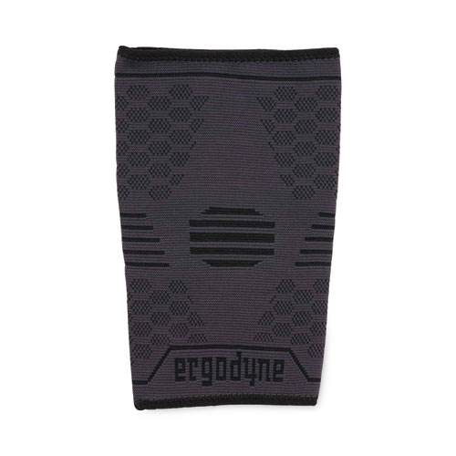 Image of Ergodyne® Proflex 651 Elbow Compression Sleeve, Small, Gray/Black, Ships In 1-3 Business Days