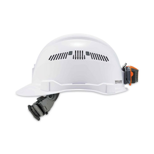 Skullerz 8972LED Class C Hard Hat Cap Style with LED Light, White, Ships in 1-3 Business Days