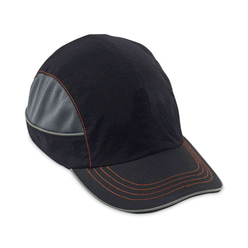 Skullerz 8950XL XL Bump Cap Hat, Long Brim, Black, Ships in 1-3 Business Days