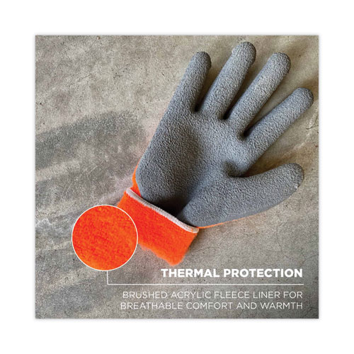 ProFlex 7401 Coated Lightweight Winter Gloves, Orange, Large, 144 Pairs, Ships in 1-3 Business Days