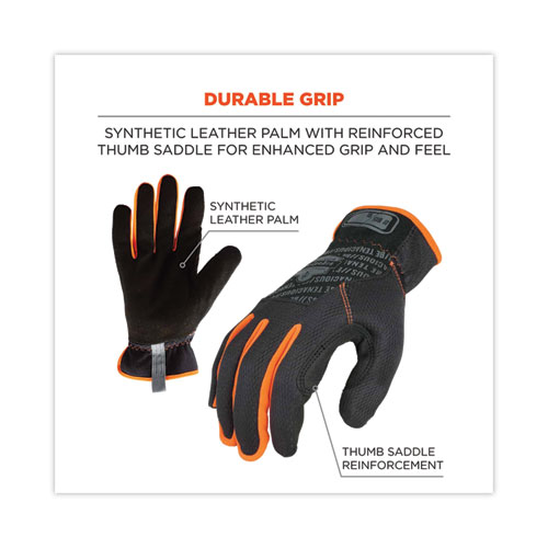 ProFlex 815 QuickCuff Mechanics Gloves, Black, Large, Pair, Ships in 1-3 Business Days