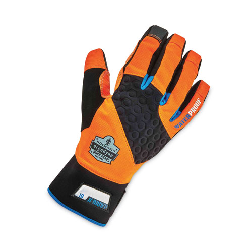 ProFlex 818WP Thermal WP Gloves with Tena-Grip, Orange, Medium, Pair, Ships in 1-3 Business Days