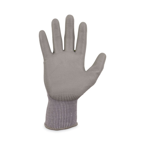 Image of Ergodyne® Proflex 7024 Ansi A2 Pu Coated Cr Gloves, Gray, Large, Pair, Ships In 1-3 Business Days