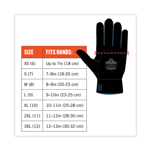 ProFlex 7401 Coated Lightweight Winter Gloves, Orange, Medium, Pair, Ships in 1-3 Business Days
