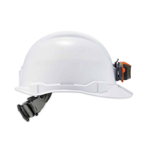 Skullerz 8970LED Class E Hard Hat Cap Style with LED Light, White, Ships in 1-3 Business Days