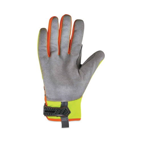 Image of Ergodyne® Proflex 812 Standard Mechanics Gloves, Lime, 2X-Large, Pair, Ships In 1-3 Business Days