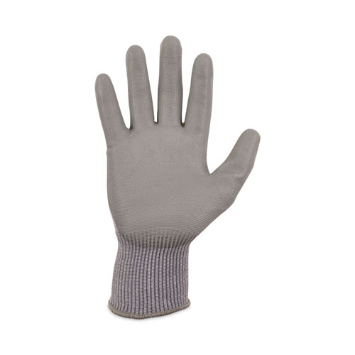 Image of Ergodyne® Proflex 7024 Ansi A2 Pu Coated Cr Gloves, Gray, Medium, Pair, Ships In 1-3 Business Days