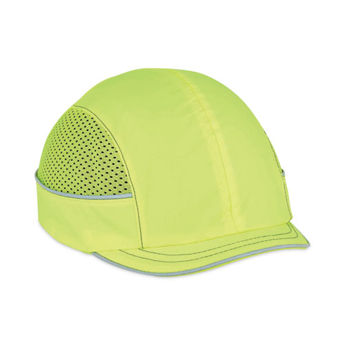 Skullerz 8950 Bump Cap Hat, Micro Brim, Lime, Ships in 1-3 Business Days