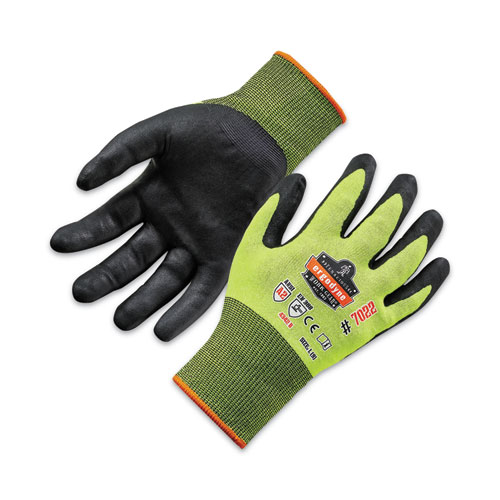 ergodyne® ProFlex 7022 ANSI A2 Coated CR Gloves DSX, Lime, 2X-Large, Pair, Ships in 1-3 Business Days