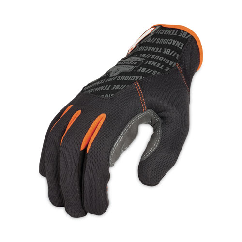 Image of Ergodyne® Proflex 810 Reinforced Utility Gloves, Black, Medium, Pair, Ships In 1-3 Business Days
